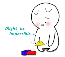 A negative cat (English ver.) sticker #6440209