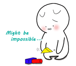 A negative cat (English ver.) sticker #6440209