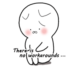 A negative cat (English ver.) sticker #6440210