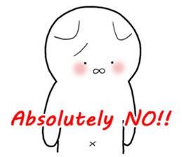 A negative cat (English ver.) sticker #6440214