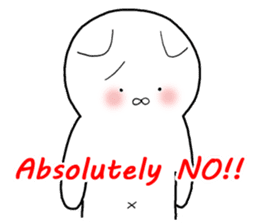 A negative cat (English ver.) sticker #6440214