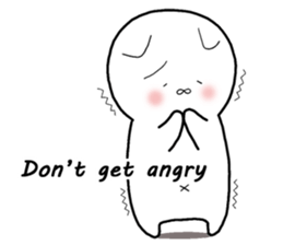 A negative cat (English ver.) sticker #6440223