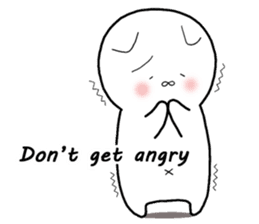 A negative cat (English ver.) sticker #6440223