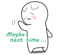 A negative cat (English ver.) sticker #6440226