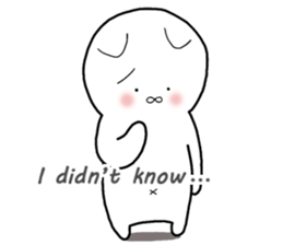 A negative cat (English ver.) sticker #6440228