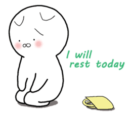 A negative cat (English ver.) sticker #6440233