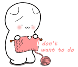 A negative cat (English ver.) sticker #6440234