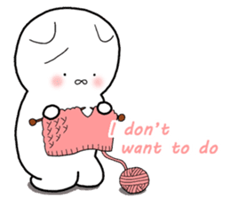 A negative cat (English ver.) sticker #6440234