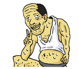 gross guy sticker #6440339