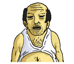 gross guy sticker #6440353