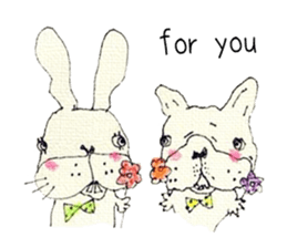 Life of a mini of rabbit sticker #6440622