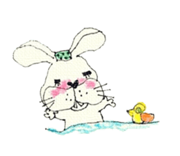 Life of a mini of rabbit sticker #6440636