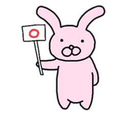 Rabbit Bear Cat Dog Pig Conversation sticker #6440841