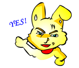 Handsome Annoying Animal 1(English) sticker #6440968