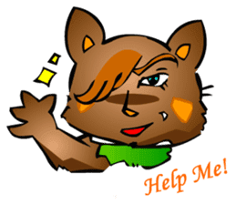 Handsome Annoying Animal 1(English) sticker #6440978