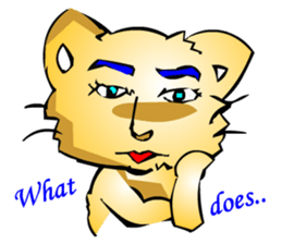 Handsome Annoying Animal 1(English) sticker #6440982