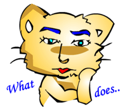 Handsome Annoying Animal 1(English) sticker #6440982