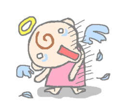 angel and the devil sticker #6441367