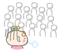 angel and the devil sticker #6441372