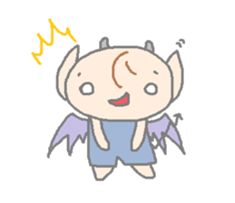 angel and the devil sticker #6441384