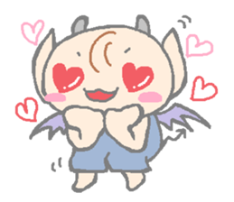 angel and the devil sticker #6441389