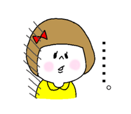 She speaks the Okayama dialect. sticker #6441633