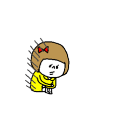 She speaks the Okayama dialect. sticker #6441634