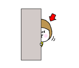 She speaks the Okayama dialect. sticker #6441637