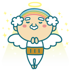 Angel of uncle of the iridescent hair