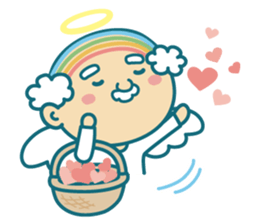 Angel of uncle of the iridescent hair sticker #6442721