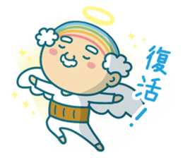 Angel of uncle of the iridescent hair sticker #6442727