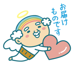 Angel of uncle of the iridescent hair sticker #6442729