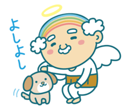 Angel of uncle of the iridescent hair sticker #6442735