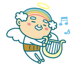 Angel of uncle of the iridescent hair sticker #6442736
