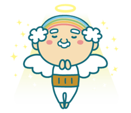 Angel of uncle of the iridescent hair sticker #6442737