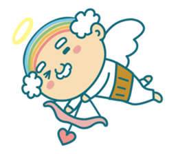 Angel of uncle of the iridescent hair sticker #6442738