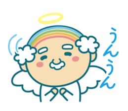 Angel of uncle of the iridescent hair sticker #6442747