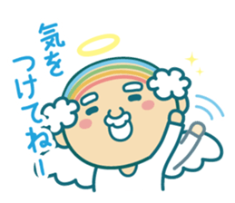 Angel of uncle of the iridescent hair sticker #6442750