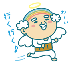 Angel of uncle of the iridescent hair sticker #6442755