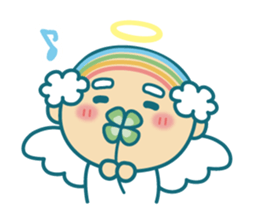 Angel of uncle of the iridescent hair sticker #6442758