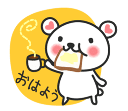 Lovely bear Shirokumakuma Japanese sticker #6442934