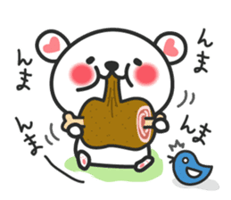 Lovely bear Shirokumakuma Japanese sticker #6442937