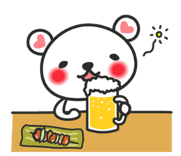 Lovely bear Shirokumakuma Japanese sticker #6442941