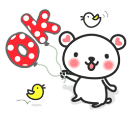 Lovely bear Shirokumakuma Japanese sticker #6442943