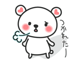 Lovely bear Shirokumakuma Japanese sticker #6442948