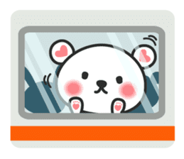 Lovely bear Shirokumakuma Japanese sticker #6442950