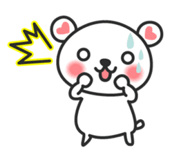 Lovely bear Shirokumakuma Japanese sticker #6442952
