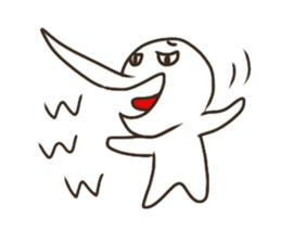 The boy that a nose is sharp 2 sticker #6443000