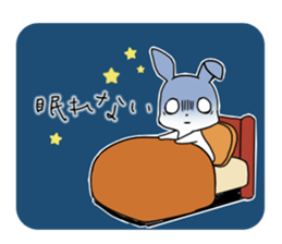 little coward rabbit sticker #6444045