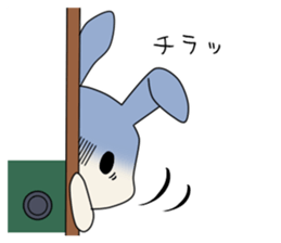 little coward rabbit sticker #6444048